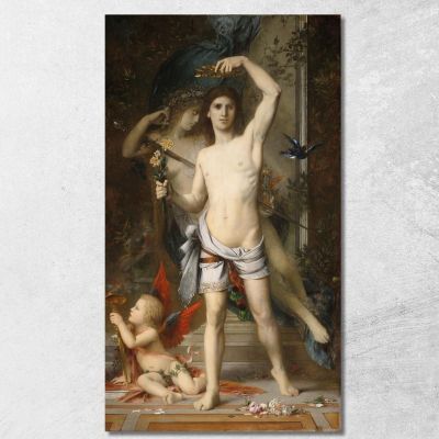 The Young Man And Death Gustave Moreau gmr48 canvas print 