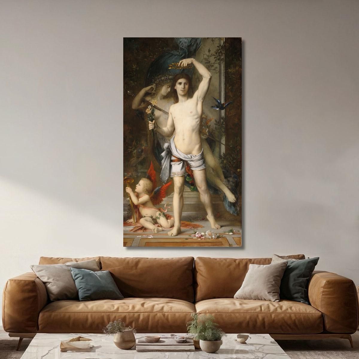 The Young Man And Death Gustave Moreau gmr48 canvas print 