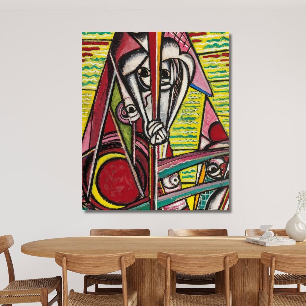 Cubist Composition Henry Lyman Sayen hls11 canvas print 