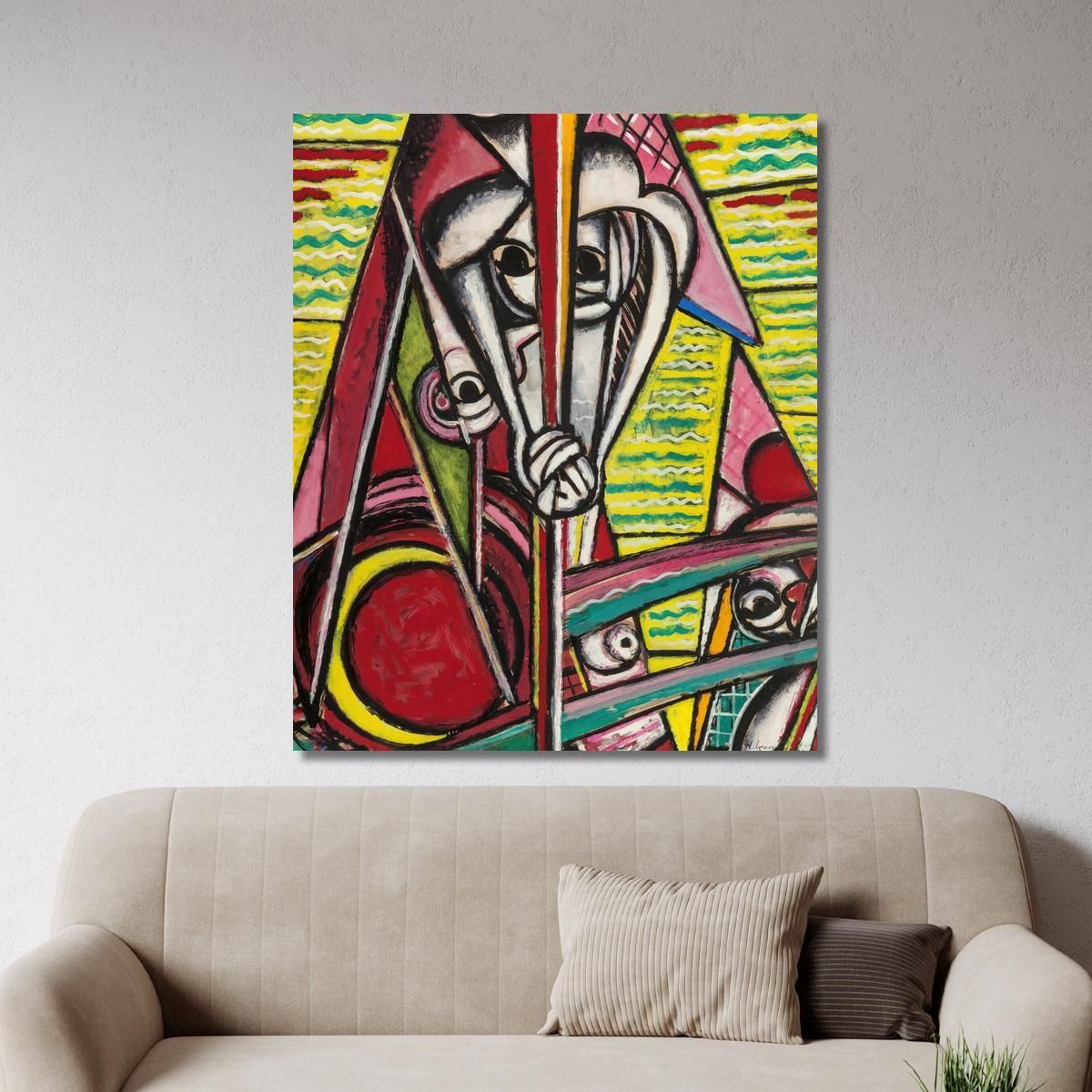 Cubist Composition Henry Lyman Sayen hls11 canvas print 