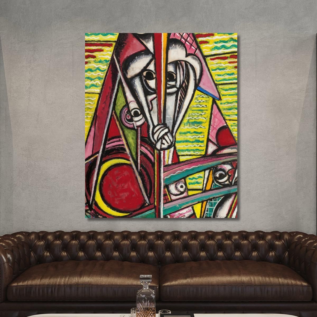 Cubist Composition Henry Lyman Sayen hls11 canvas print 