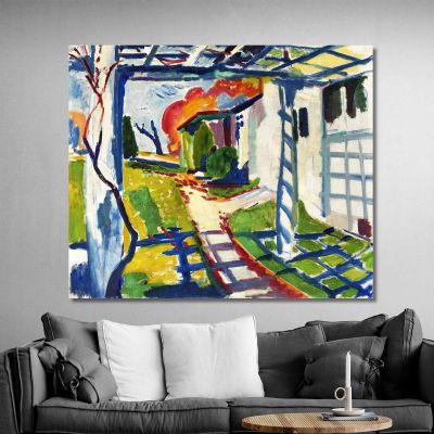 Grape Arbor Henry Lyman Sayen hls20 canvas print 