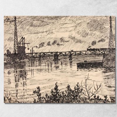 Schuylkill No. 3 Henry Lyman Sayen hls34 canvas print 