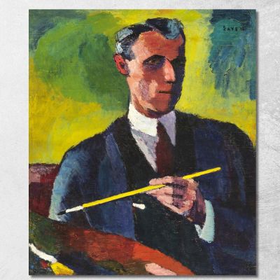 Self-Portrait Henry Lyman Sayen hls36 canvas print 