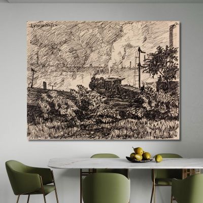 The Schuylkill No. 6 Henry Lyman Sayen hls40 canvas print 