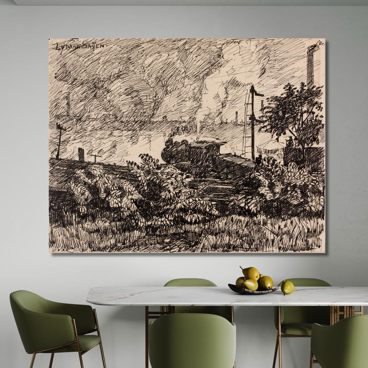 The Schuylkill No. 6 Henry Lyman Sayen hls40 canvas print 