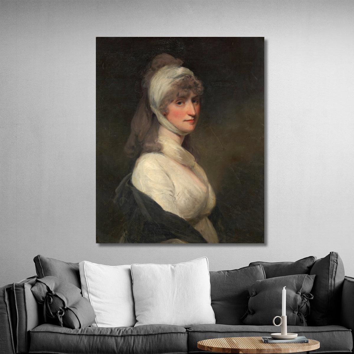 Mrs. Thomas Pechell Charlotte Clavering John Hoppner jhp20 canvas print 