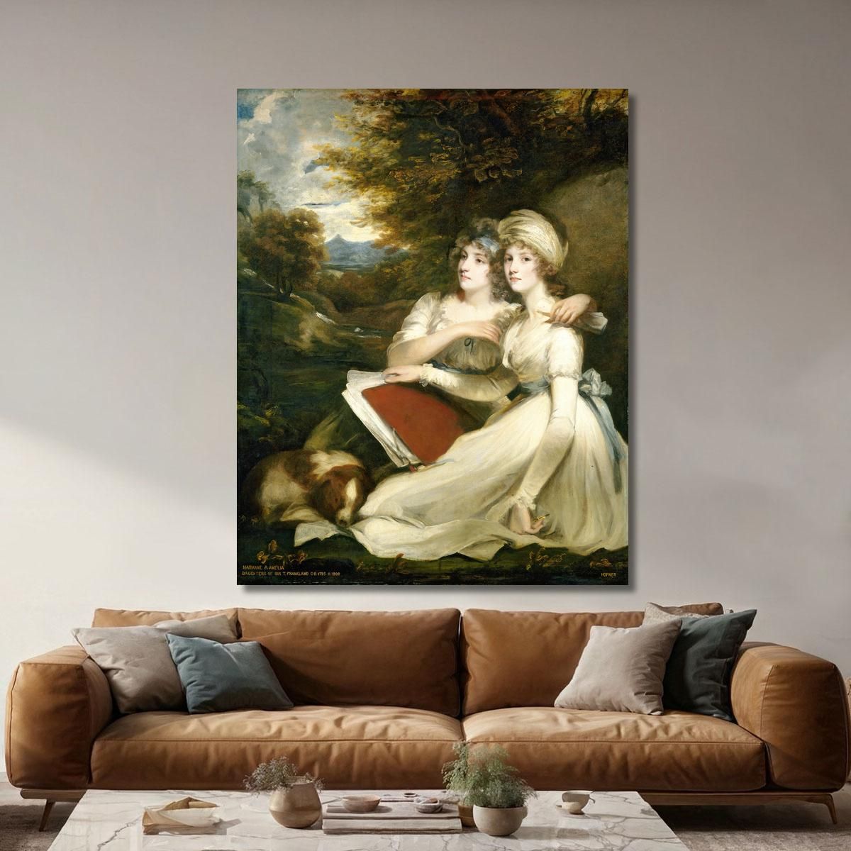 The Frankland Sisters John Hoppner jhp41 canvas print 