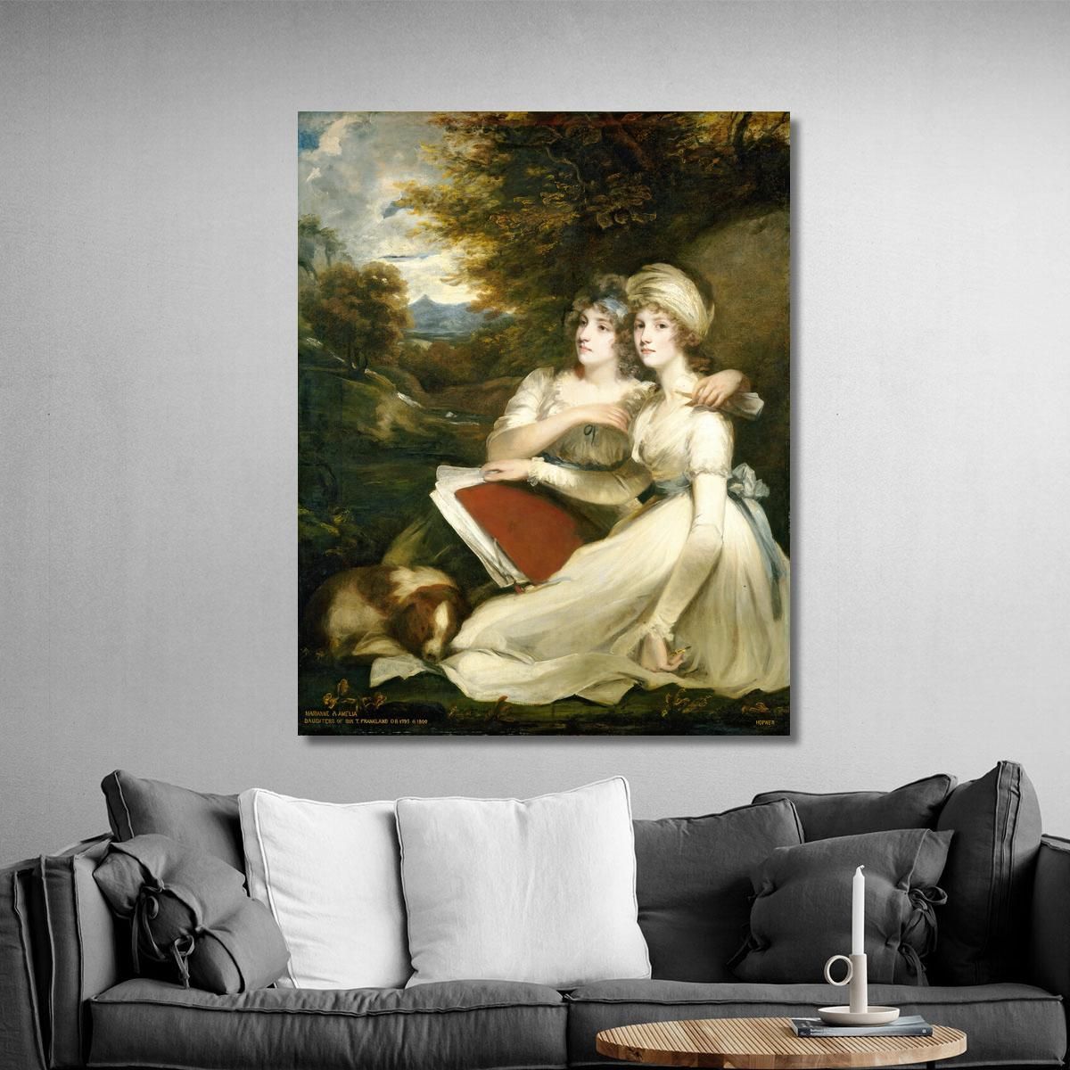 The Frankland Sisters John Hoppner jhp41 canvas print 