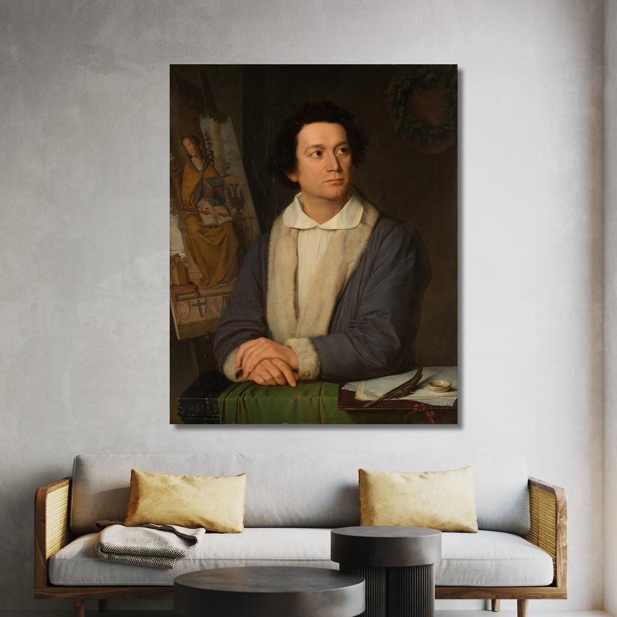 Portrait Of The Painter Philipp Veit Joseph Binder jbn10 canvas print 