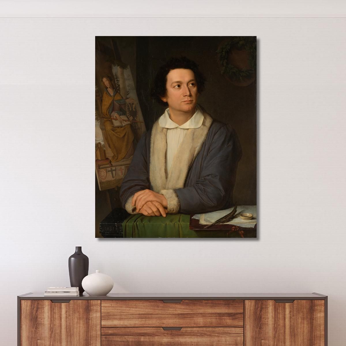 Portrait Of The Painter Philipp Veit Joseph Binder jbn10 canvas print 