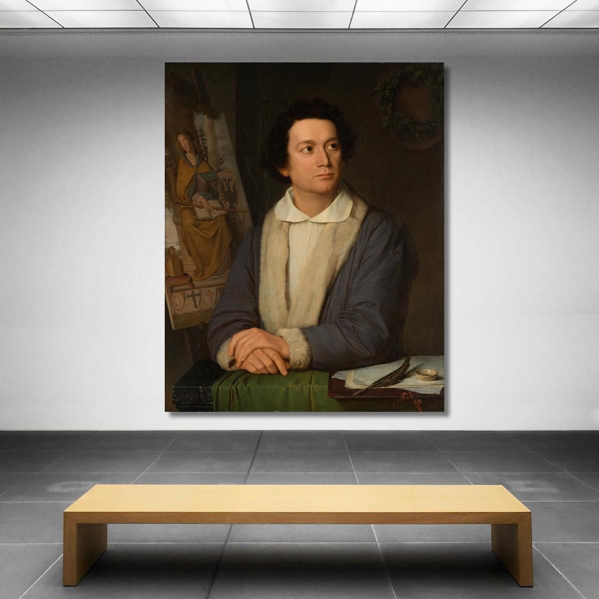 Portrait Of The Painter Philipp Veit Joseph Binder jbn10 canvas print 