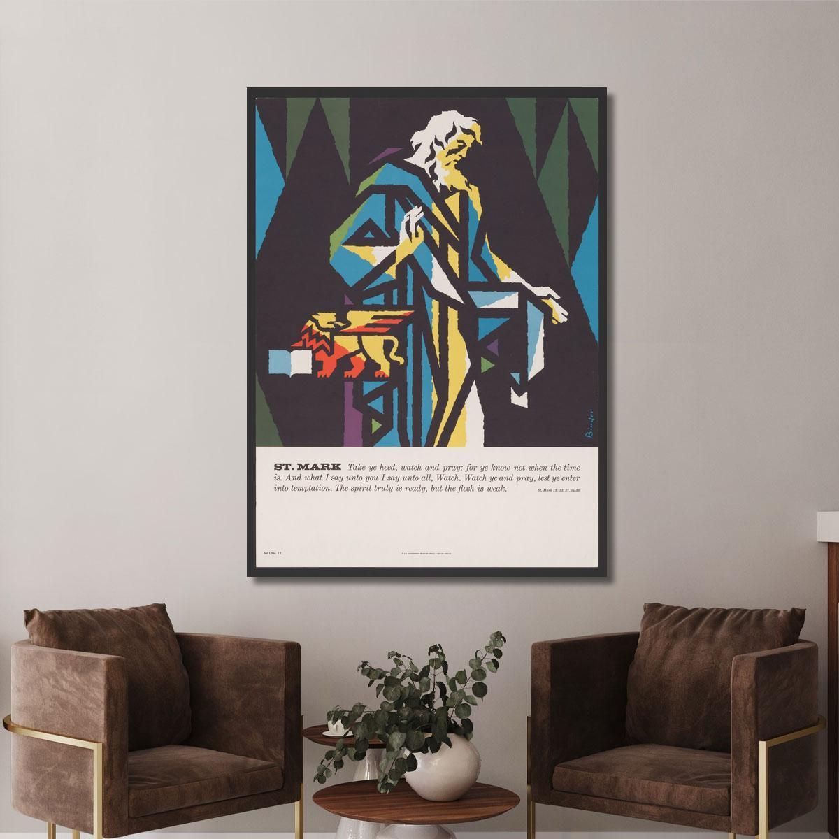 St. Mark Joseph Binder jbn16 canvas print 