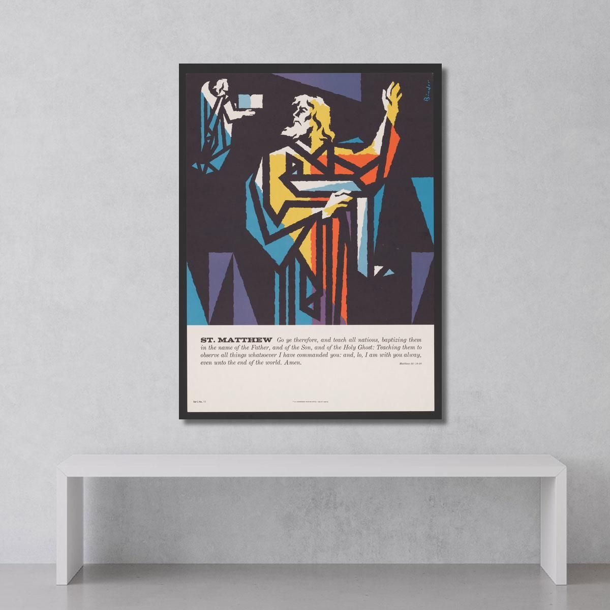 St. Matthew Joseph Binder jbn17 canvas print 