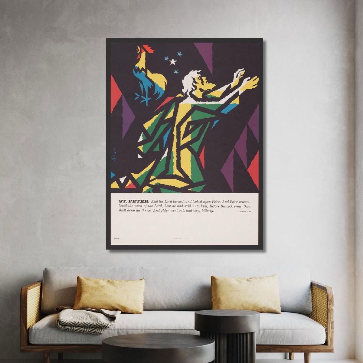 St. Peter Joseph Binder jbn19 canvas print 