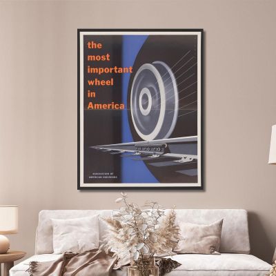 The Most Important Wheels In America. Joseph Binder jbn21 canvas print 