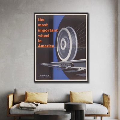 The Most Important Wheels In America. Joseph Binder jbn21 canvas print 