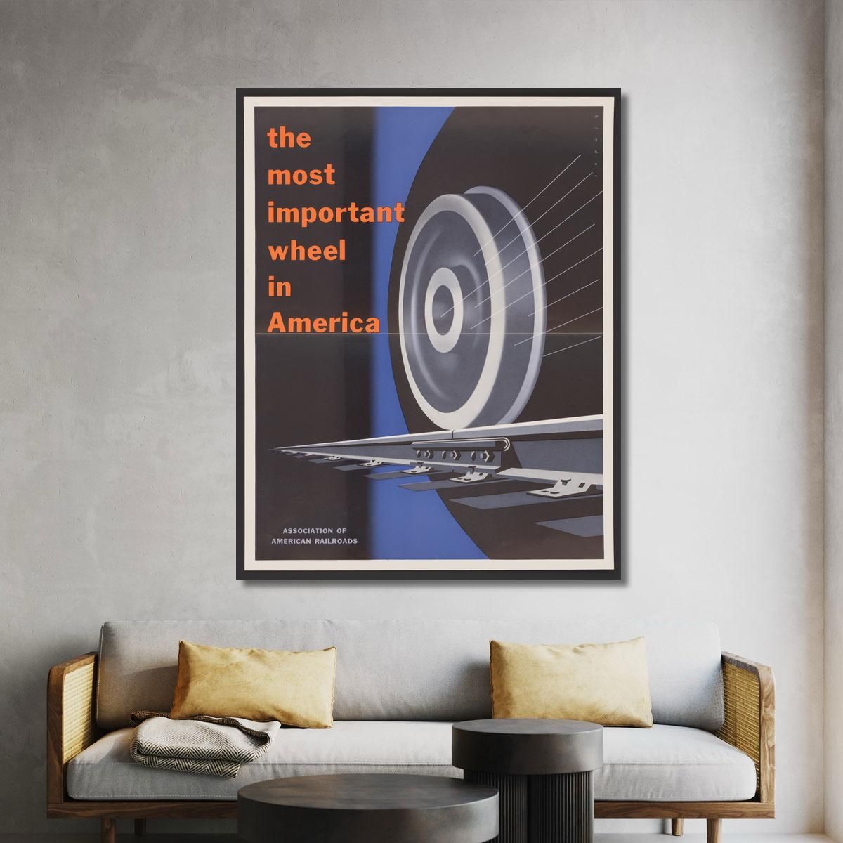 The Most Important Wheels In America. Joseph Binder jbn21 canvas print 