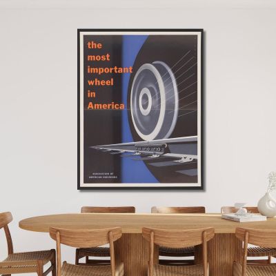 The Most Important Wheels In America. Joseph Binder jbn21 canvas print 