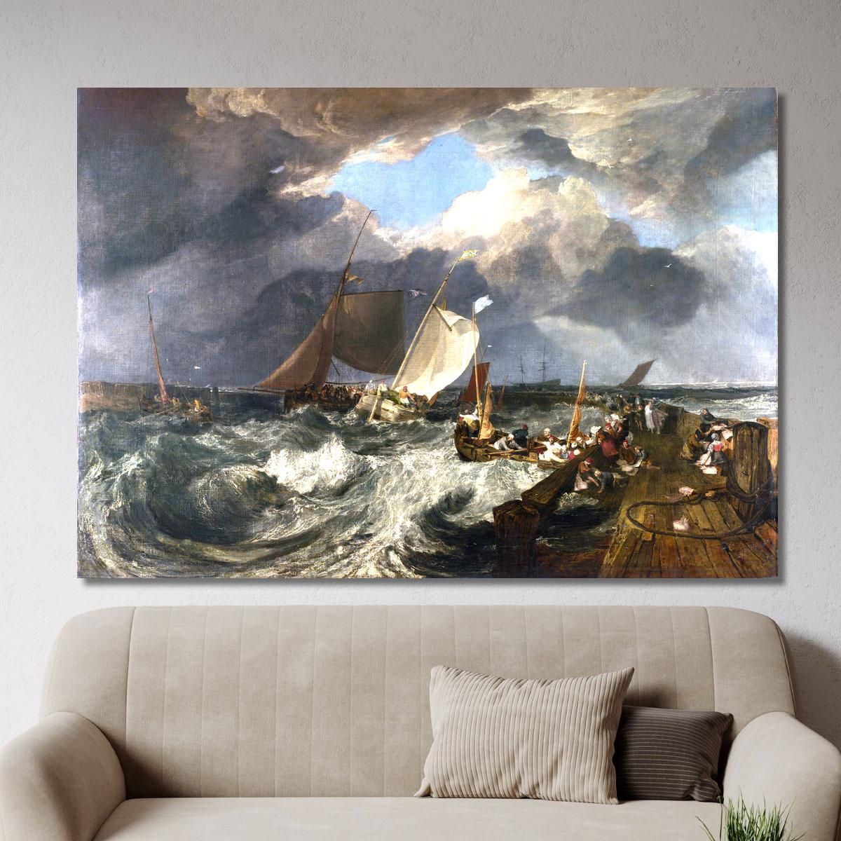 Calais Pier Joseph Mallord William Turner jwt1 canvas print 