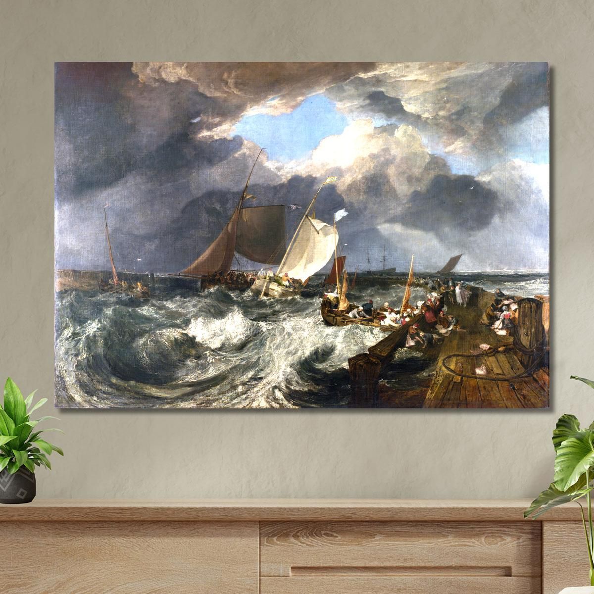 Calais Pier Joseph Mallord William Turner jwt1 canvas print 