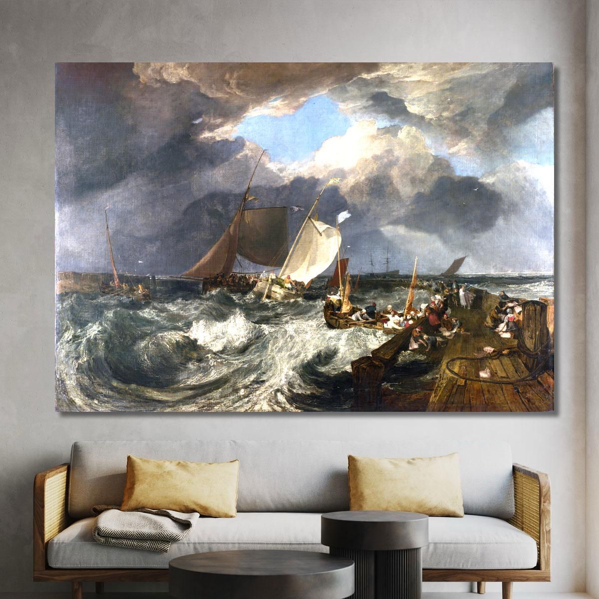 Calais Pier Joseph Mallord William Turner jwt1 canvas print 