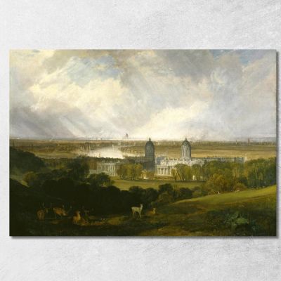 London From Greenwich Park Exhibited Joseph Mallord William Turner jwt3 canvas print 