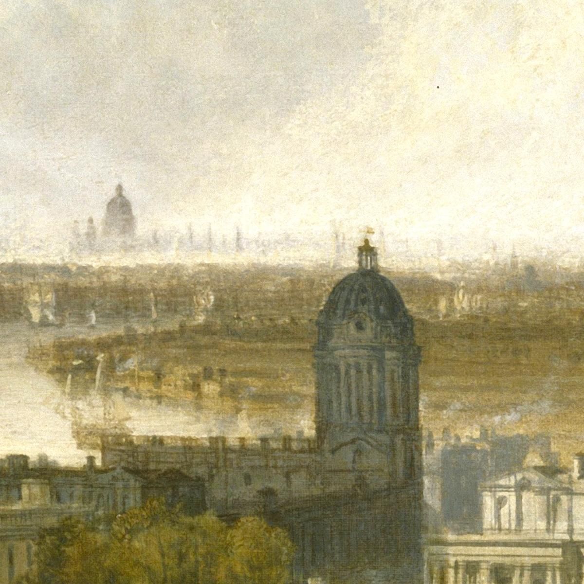 London From Greenwich Park Exhibited Joseph Mallord William Turner jwt3 canvas print