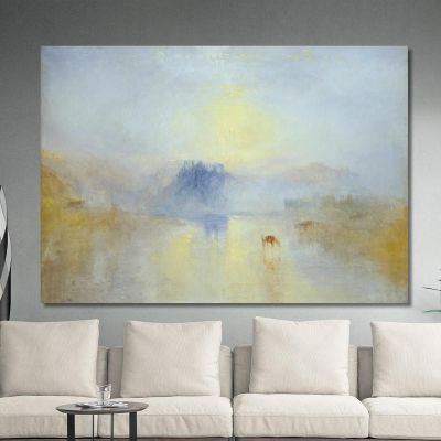 Norham Castle Sunrise Joseph Mallord William Turner jwt4 canvas print 