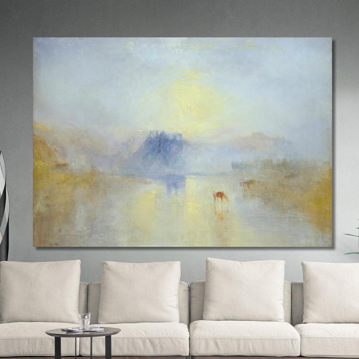 Norham Castle Sunrise Joseph Mallord William Turner jwt4 canvas print 