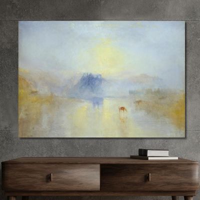 Norham Castle Sunrise Joseph Mallord William Turner jwt4 canvas print 