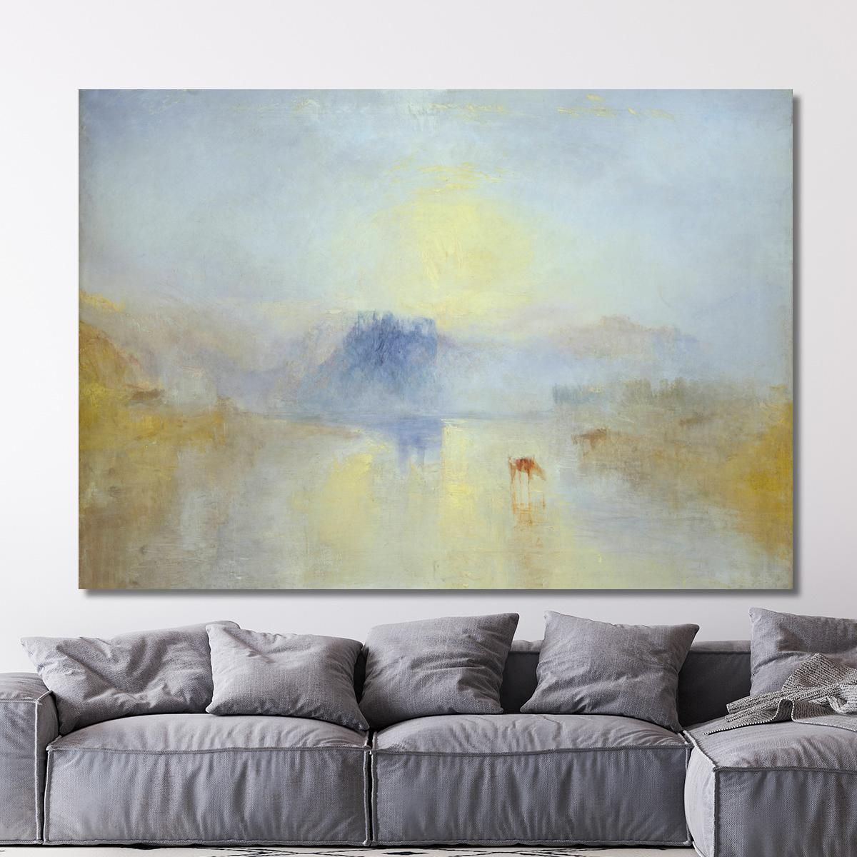 Norham Castle Sunrise Joseph Mallord William Turner jwt4 canvas print 