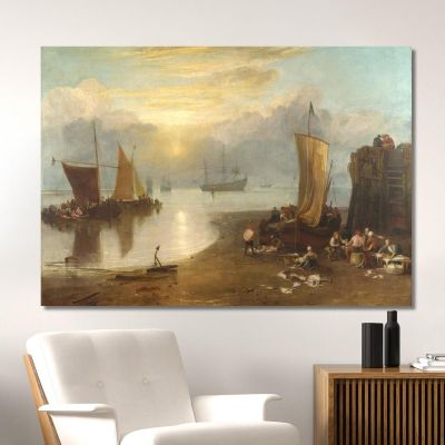 Sun Rising Through Vapour Joseph Mallord William Turner jwt9 canvas print 