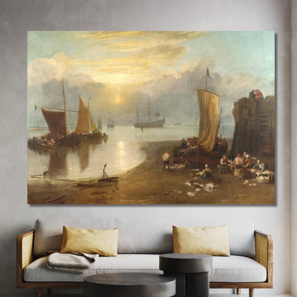 Sun Rising Through Vapour Joseph Mallord William Turner jwt9 canvas print 