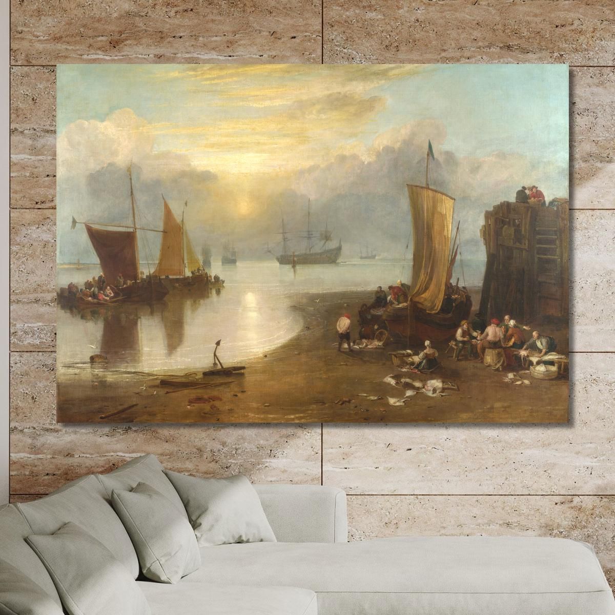 Sun Rising Through Vapour Joseph Mallord William Turner jwt9 canvas print 