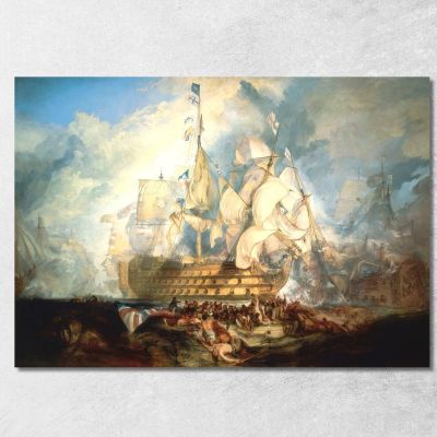 The Battle Of Trafalgar Joseph Mallord William Turner jwt10 canvas print 