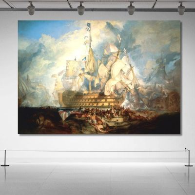 The Battle Of Trafalgar Joseph Mallord William Turner jwt10 canvas print 