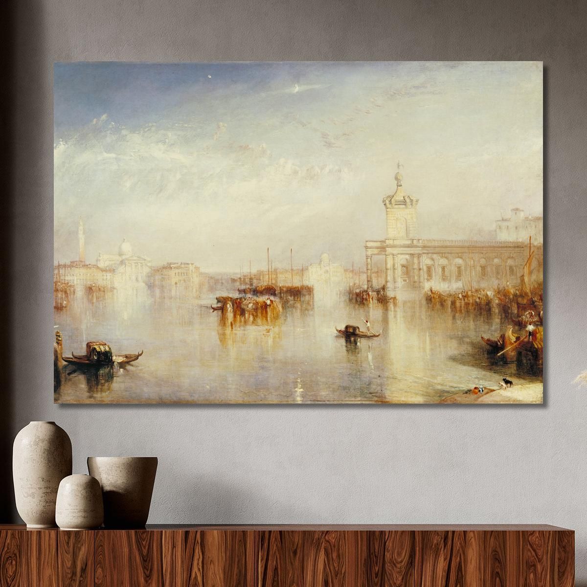 The Dogano San Giorgio Citella From The Steps Of The Europa Joseph Mallord William Turner jwt11 canvas print 