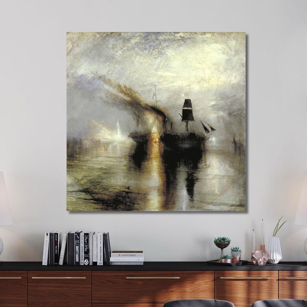 Peace - Burial At Sea Joseph Mallord William Turner jwt20 canvas print 