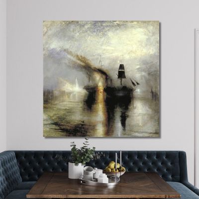 Peace - Burial At Sea Joseph Mallord William Turner jwt20 canvas print 