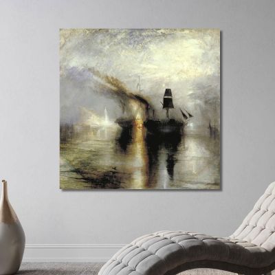 Peace - Burial At Sea Joseph Mallord William Turner jwt20 canvas print 