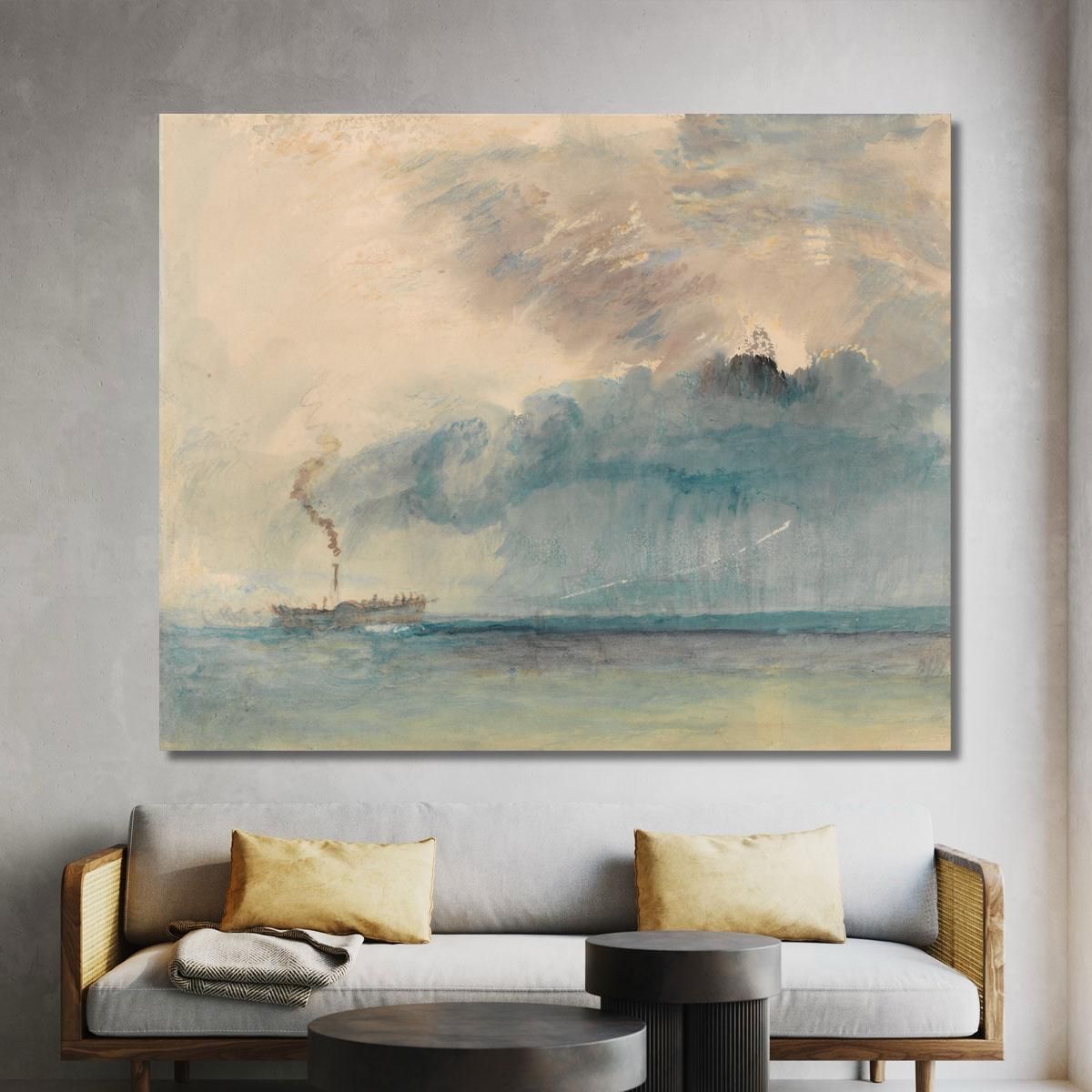 A Paddle-Steamer In A Storm Joseph Mallord William Turner jwt22 canvas print 