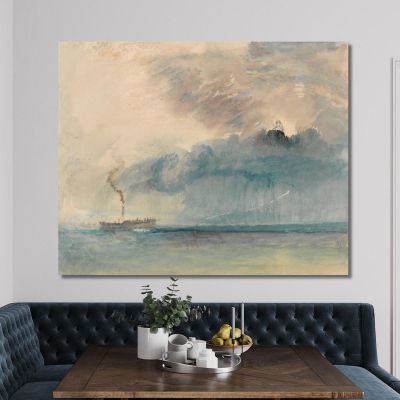 A Paddle-Steamer In A Storm Joseph Mallord William Turner jwt22 canvas print 
