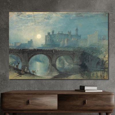 Alnwick Castle Joseph Mallord William Turner jwt26 canvas print 