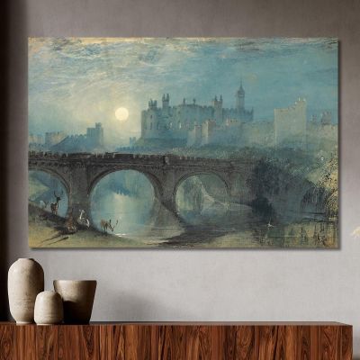 Alnwick Castle Joseph Mallord William Turner jwt26 canvas print 