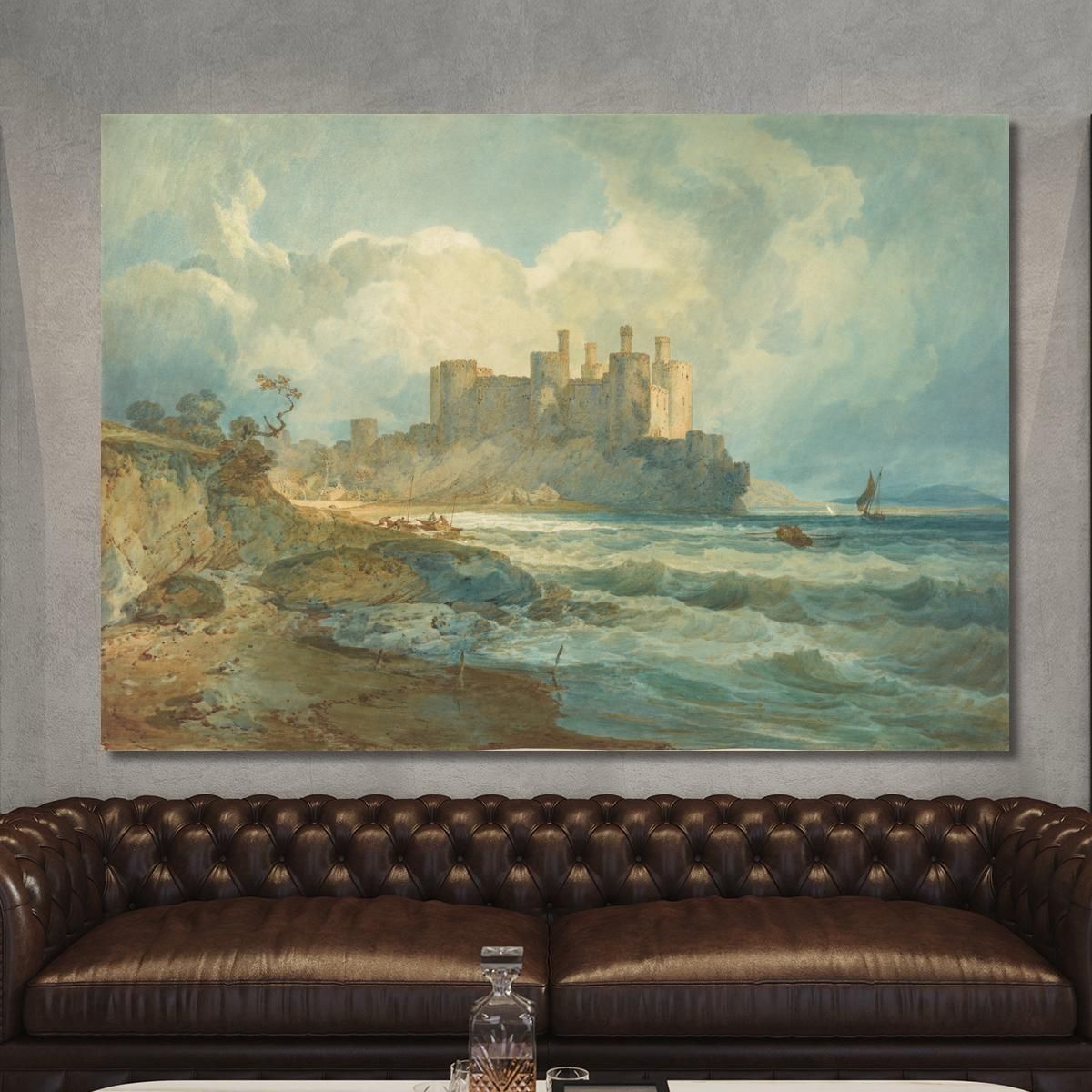 Conway Castle North Wales Joseph Mallord William Turner jwt37 canvas print 