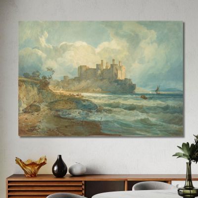 Conway Castle North Wales Joseph Mallord William Turner jwt37 canvas print 