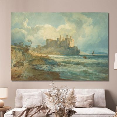 Conway Castle North Wales Joseph Mallord William Turner jwt37 canvas print 