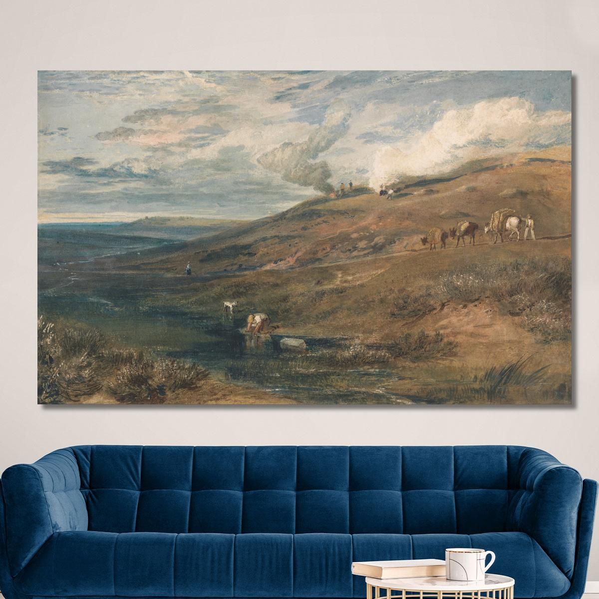 Dartmoor_ The Source Of The Tamar And The Torridge Joseph Mallord William Turner jwt39 canvas print 