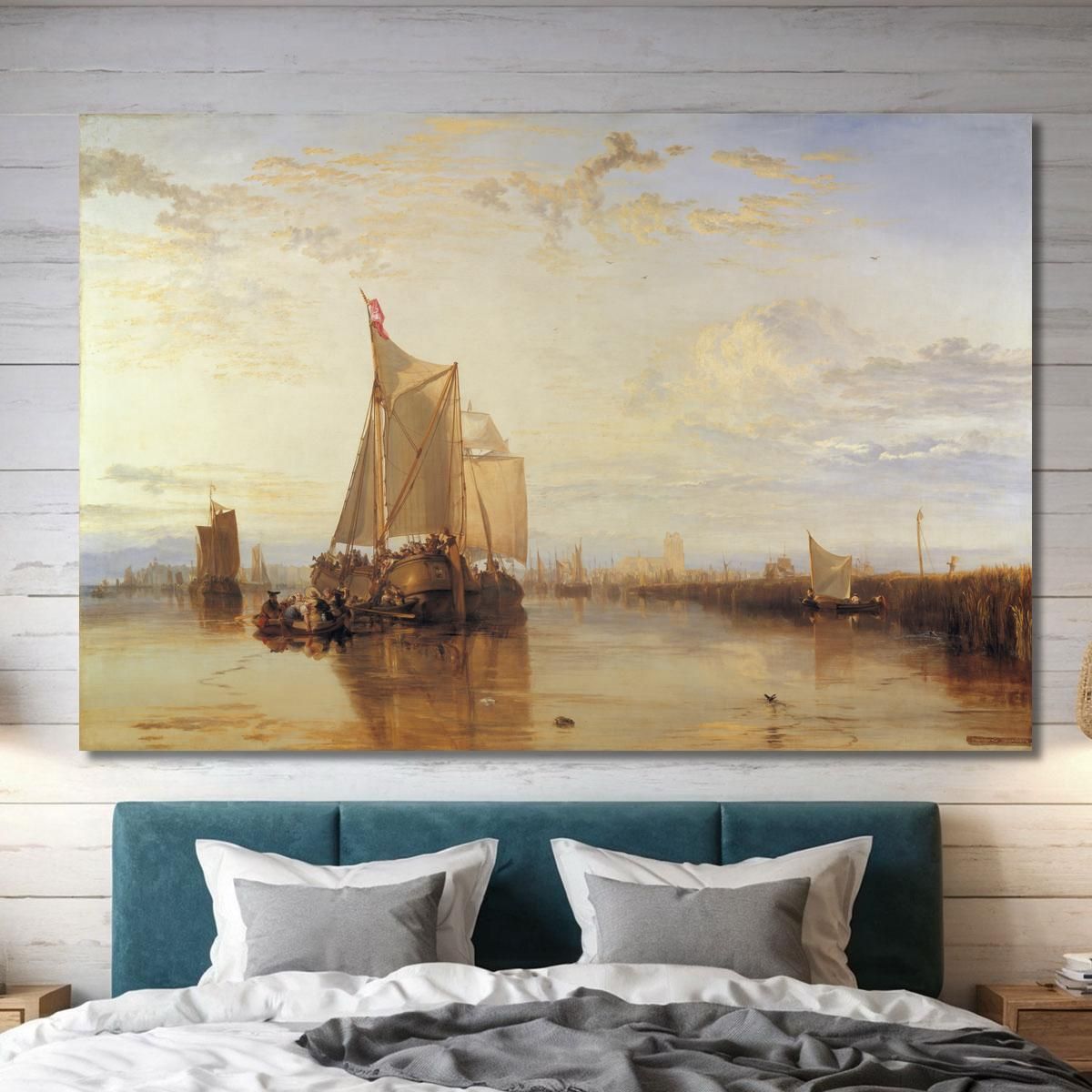 Dort Or Dordrecht- The Dort Packet-Boat From Rotterdam Becalmed Joseph Mallord William Turner jwt42 canvas print 